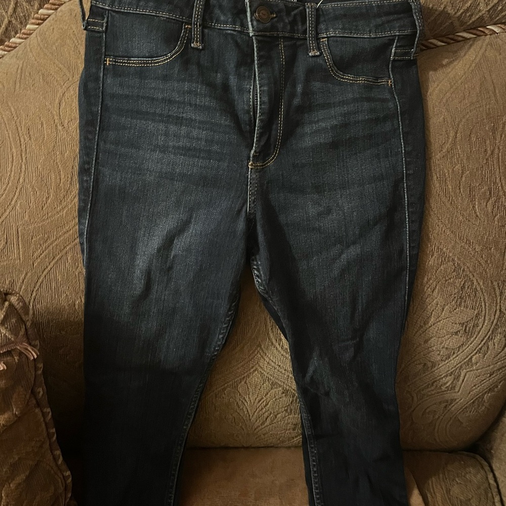 Hollister Dark Blue Women's Skinny Jeans